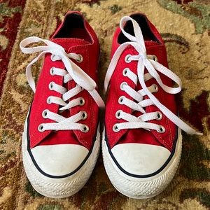 Converse Red Double Tongue All Stars 7